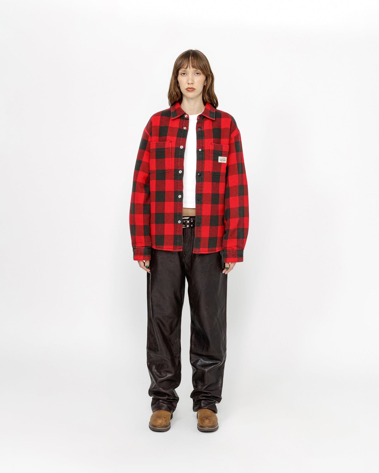 SHERPA LINED BUFFALO PLAID SHIRT