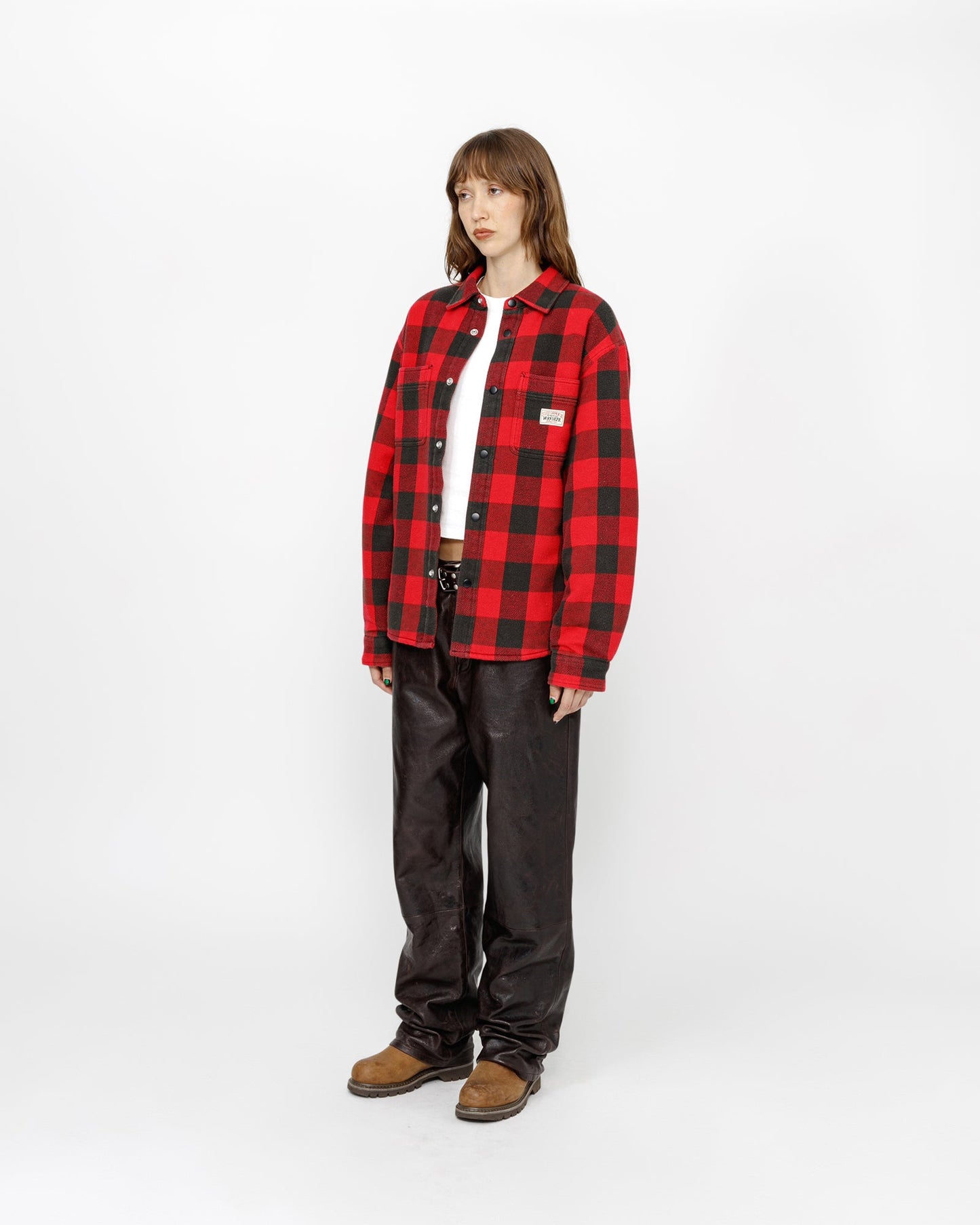 SHERPA LINED BUFFALO PLAID SHIRT