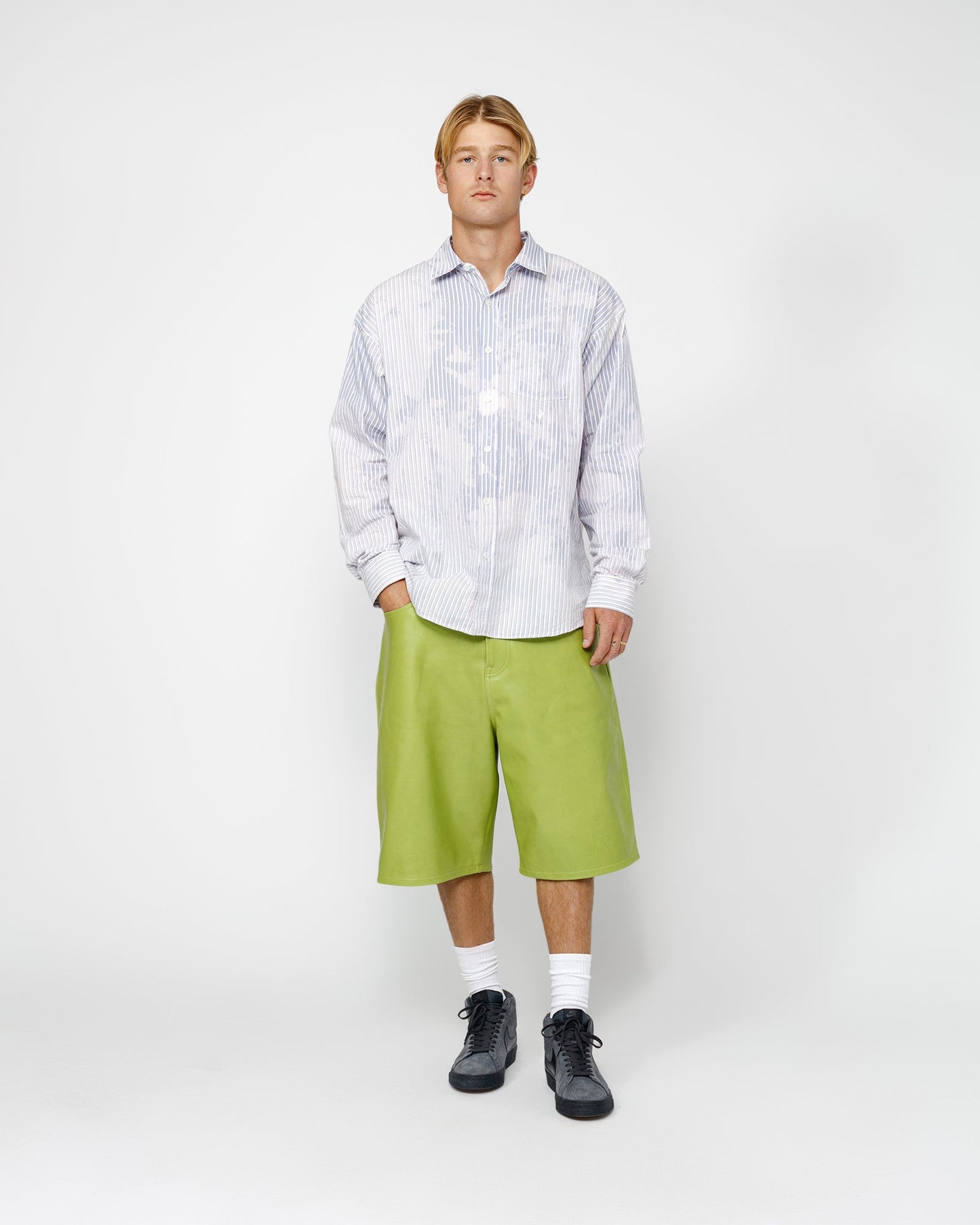 CLASSIC LS SHIRT BLEACHED POPLIN