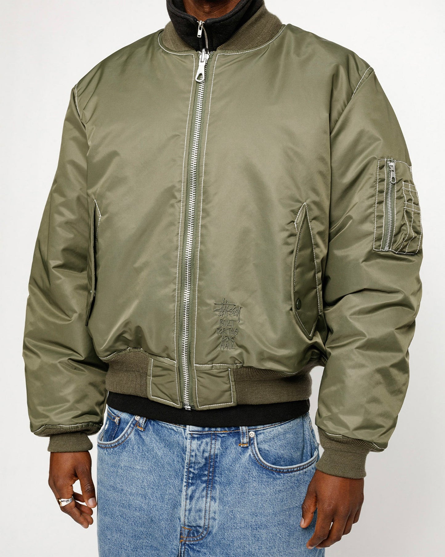 BUILT REVERSIBLE BOMBER JACKET