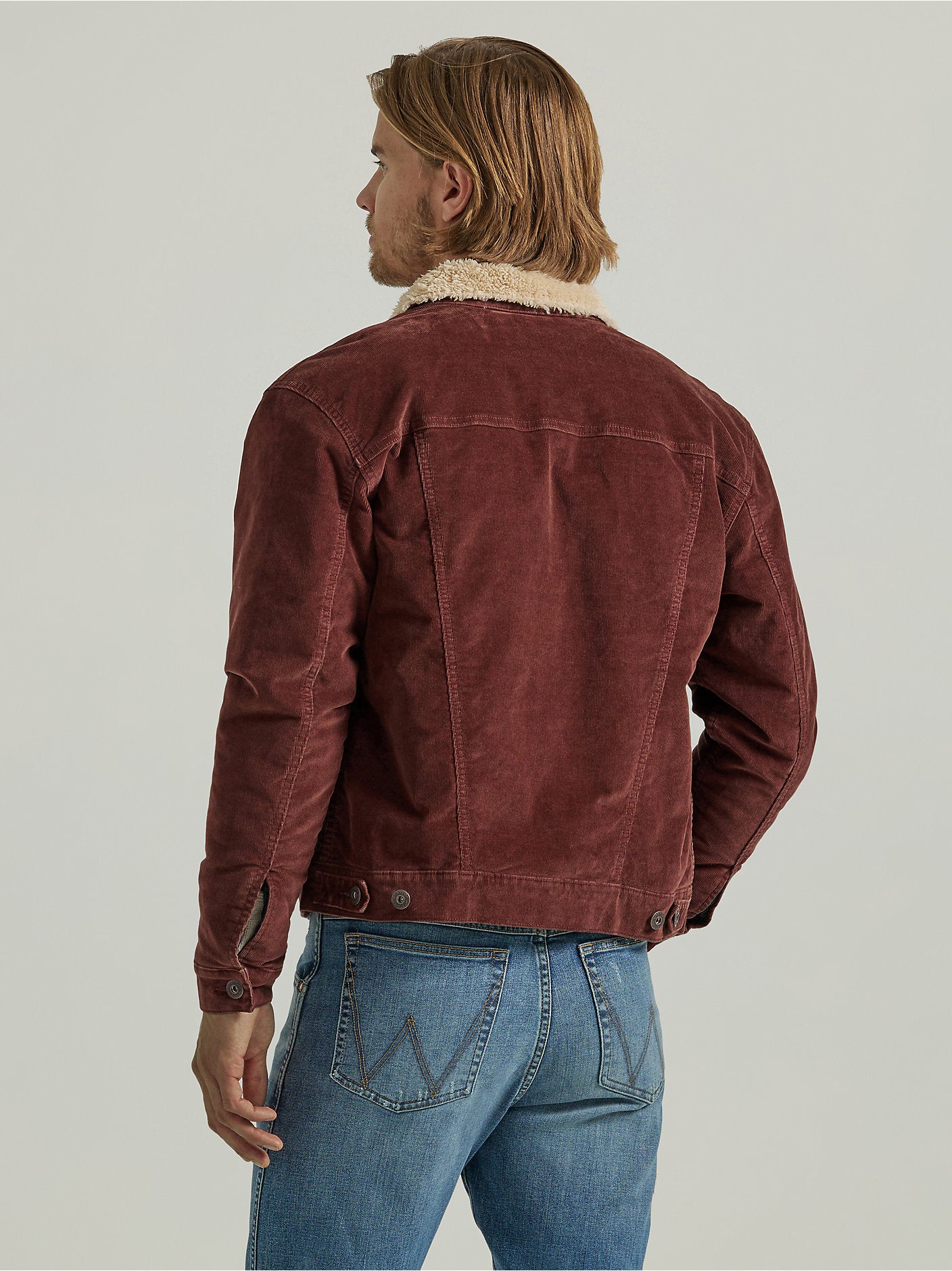 Men's Sherpa Lined Corduroy Trucker Jacket