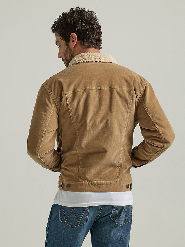 Men's Sherpa Lined Corduroy Trucker Jacket